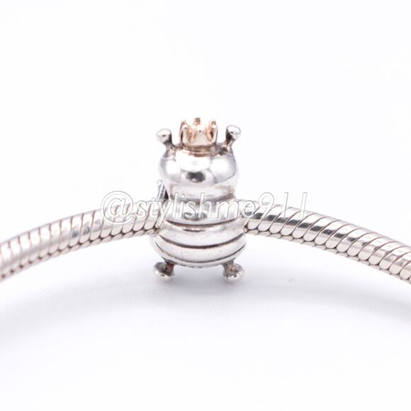 Authentic PANDORA Queen Bee Charm with 14K Gold - 790227 - Picture 4 of 11